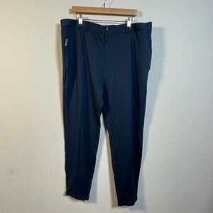 Mauvais Tapered Dress Pants Mens 40 Blue Textured Slim Fit Formal Business